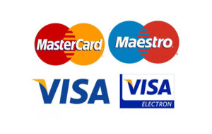 carte di credito VISA, Mastercard, Maestro