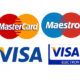 carte di credito VISA, Mastercard, Maestro