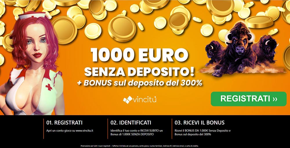 vincitu bonus 1000 euro